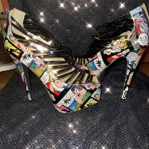 Comic book heels